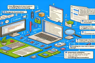 Resolving Text Truncation in Outlook Emails When Table Insertions Are Made Using Range to HTML