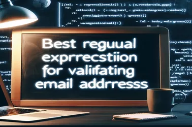 The Best Regular Expression for Email Address Verification