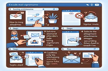 Com mantenir les imatges de la signatura del correu electrònic fora dels fitxers adjunts de OneDrive