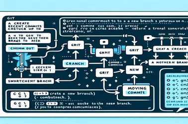 Guia para mover commits recentes para uma nova filial