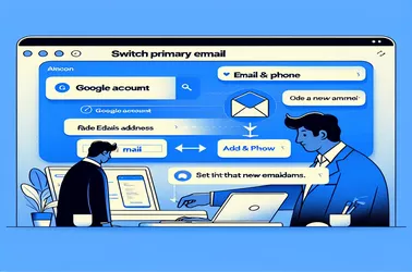 Az elsődleges e-mail-cím cseréje a Google-fiókban