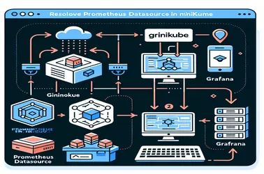 حل مشكلات Prometheus DataSource في Grafana عبر إعداد Minikube