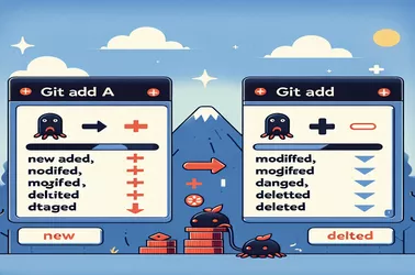 Comprendere le differenze tra git add -A e git add .