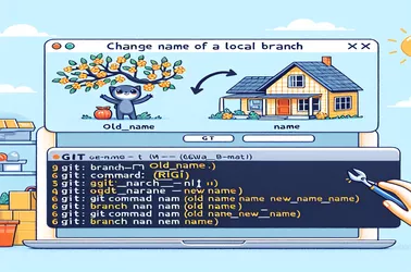 Git मध्ये स्थानिक शाखेचे नाव बदलणे