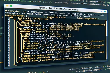 Manejo de caracteres especiales en Python para nombres para mostrar de correo electrónico