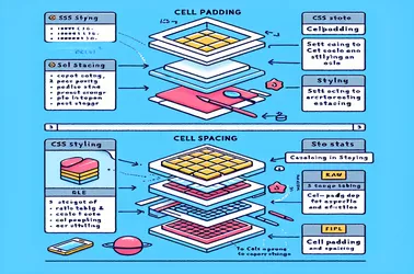 Использование CSS для установки заполнения ячеек и интервалов ячеек в таблицах HTML