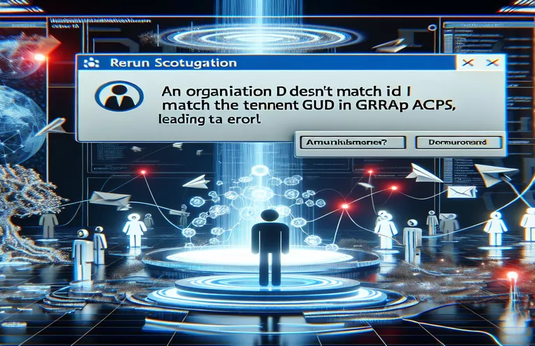 Odpravljanje napake OrganizationFromTenantGuidNotFound API-ja Microsoft Graph pri pošiljanju e-pošte