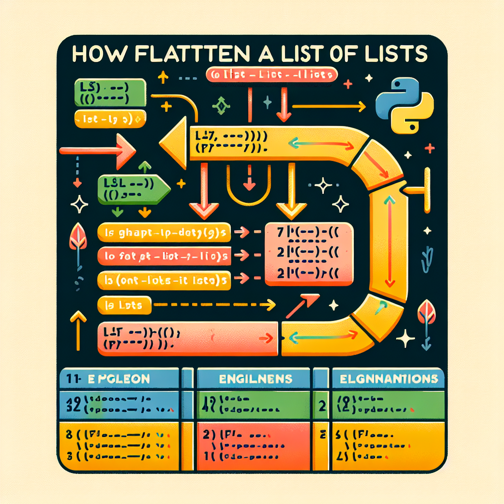 Guía Cómo aplanar una lista de listas en Python