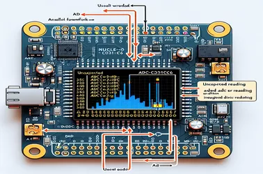 Compreendendo leituras ADC inesperadas no NUCLEO-C031C6