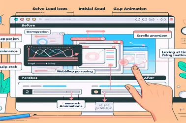 修复 Webflow 中 GSAP 滚动动画的初始加载问题