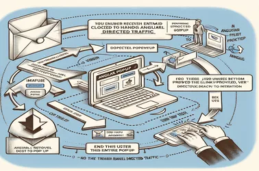 Gestion des popups angulaires pour le trafic dirigé par e-mail