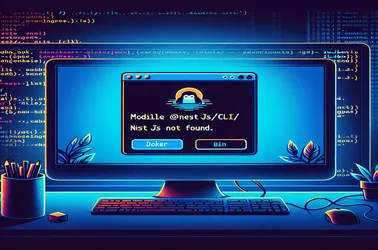 NestJS Docker-Fehler: Modul @nestjs/cli/bin/nest.js nicht gefunden