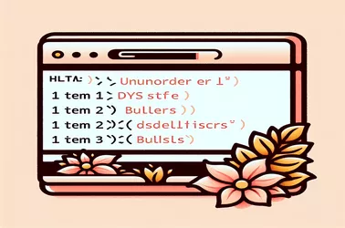 How to Use HTML to Make an Unordered List Without Bullets