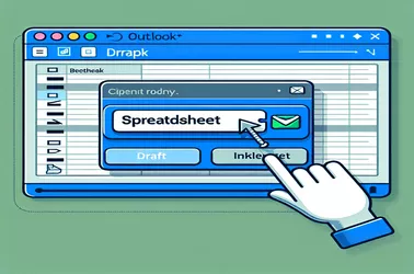 Send a hyperlink to a spreadsheet using Outlook.