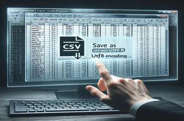 Conversión de archivos de Excel a CSV con codificación UTF8 para conservar caracteres especiales