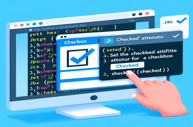 jQuery નો ઉપયોગ કરીને ચેકબૉક્સ માટે ચેક્ડ કેવી રીતે સેટ કરવું