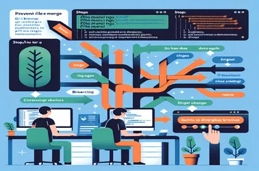 Como evitar a mesclagem de arquivos em ramificações do Git